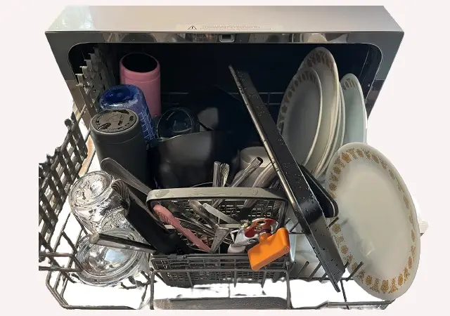 overloading the dishwasher