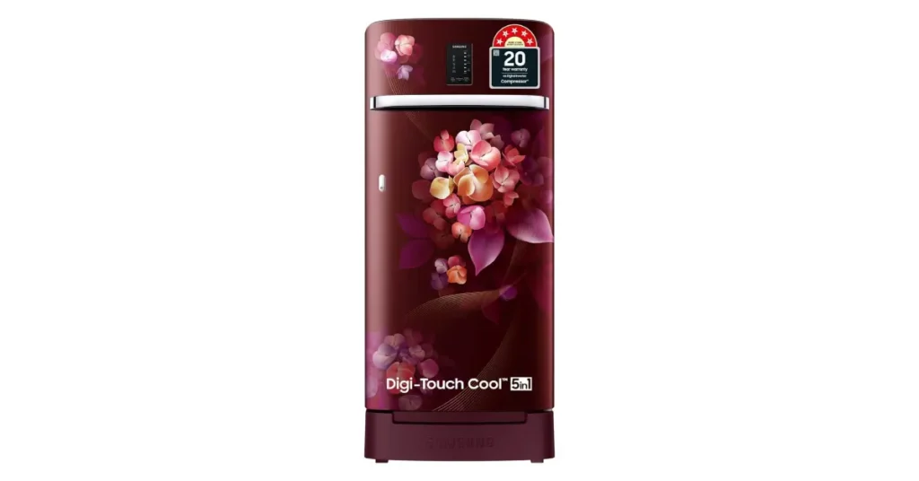 Samsung 189 L, 5 Star, Digi-Touch Cool Digital Inverter, with Display Direct-Cool Single Door Refrigerator.