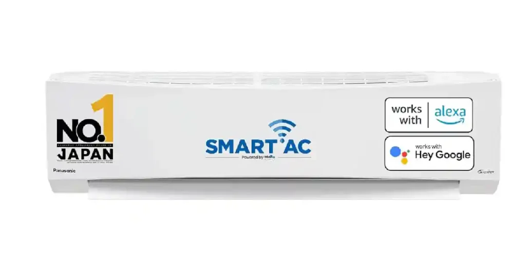 Panasonic 1.5 Ton 5 Star Wi-Fi Inverter Smart Split AC.