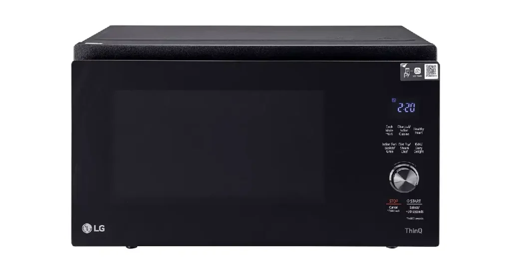 LG 32L WiFi Enabled Charcoal Microwave Oven (MJEN326SFW, Black) 