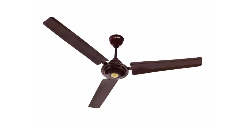 ACTIVA 390 Rpm 1200Mm High-Speed Bee Approved 5 stars Rated Apsra Brown Ceiling Fan.