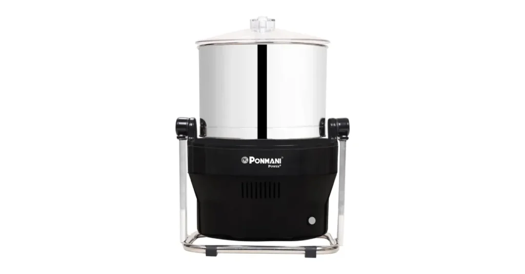 Ponmani Power Plus 3L Tilting Wet Grinder (225W, Black)