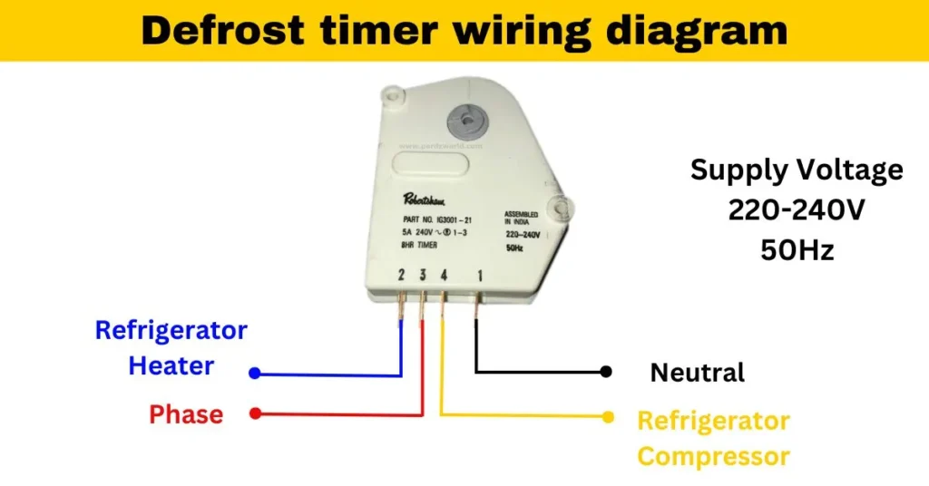 Defrost timer wiring diagram