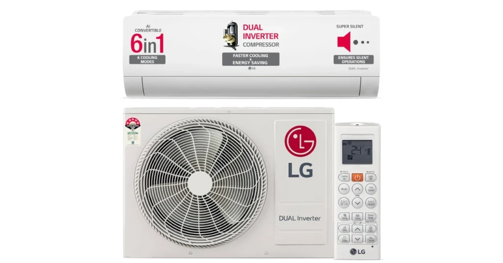 LG 1 Ton 4 Star DUAL Inverter Split AC