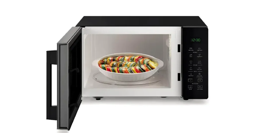 Microwave Heats Food