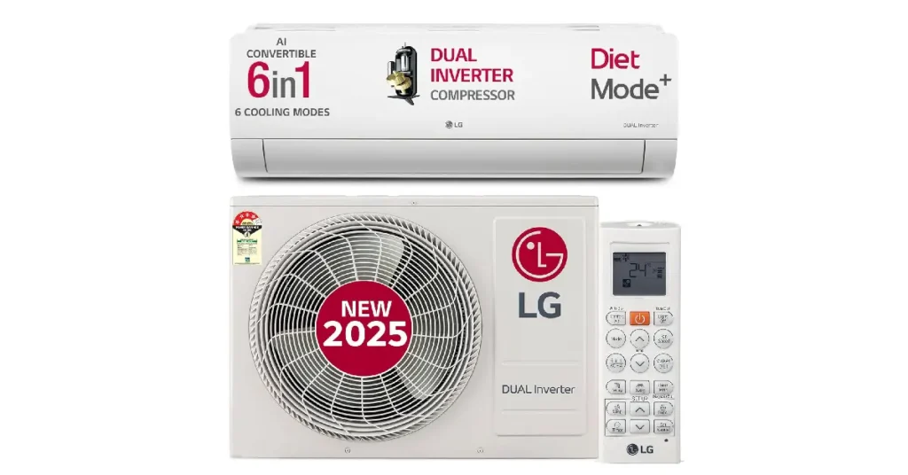 LG 1 Ton 4 Star DUAL Inverter AC