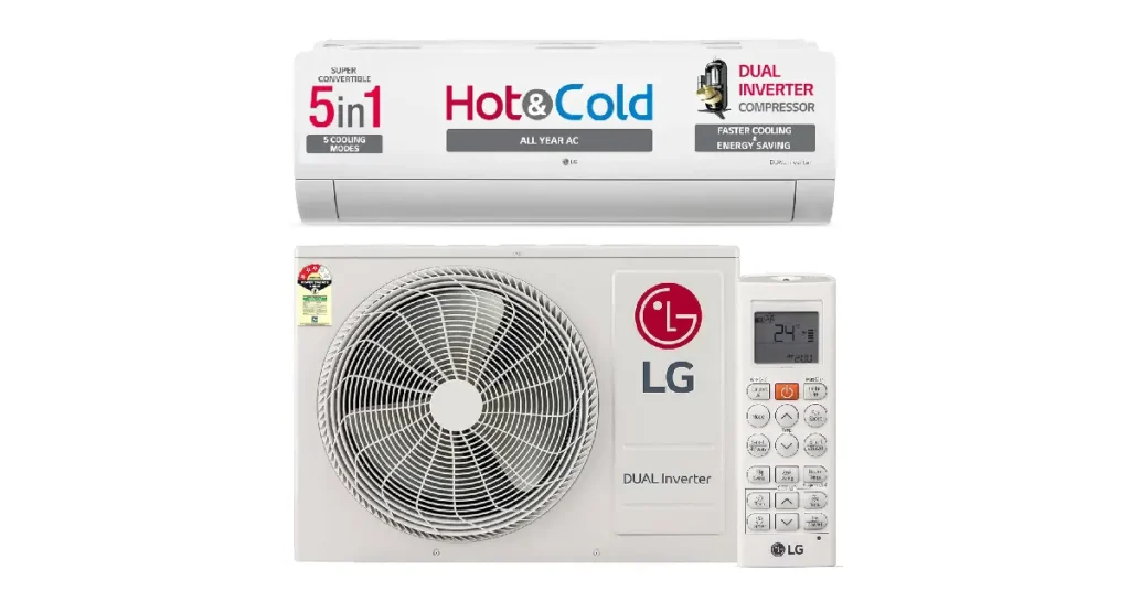 LG 1.5 Ton 3 Star DUAL Inverter Split AC