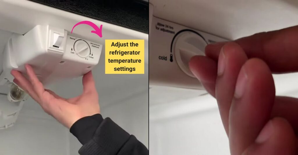 Refrigerator temperature settings