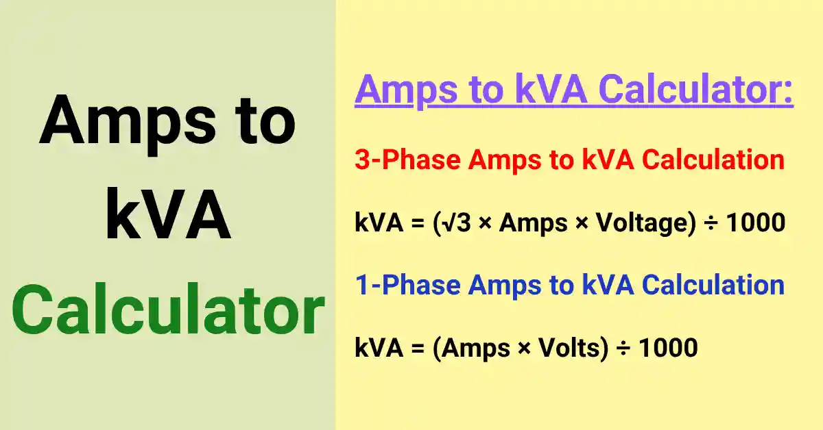 Amps to kVA Calculator