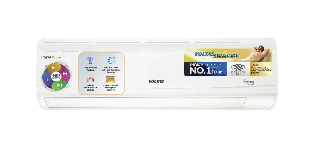 Voltas 1.5 Ton 5 Star Inverter Split AC