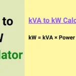 kVA to kW Calculator